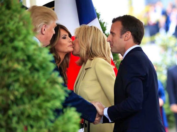 Trumps, Macrons dine at Mount Vernon